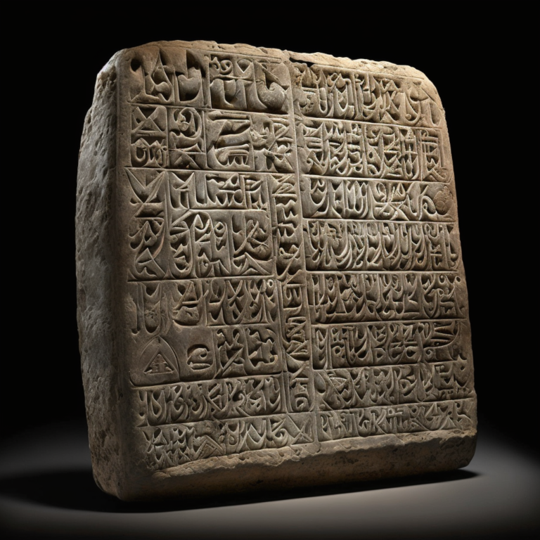 Stone tablet
